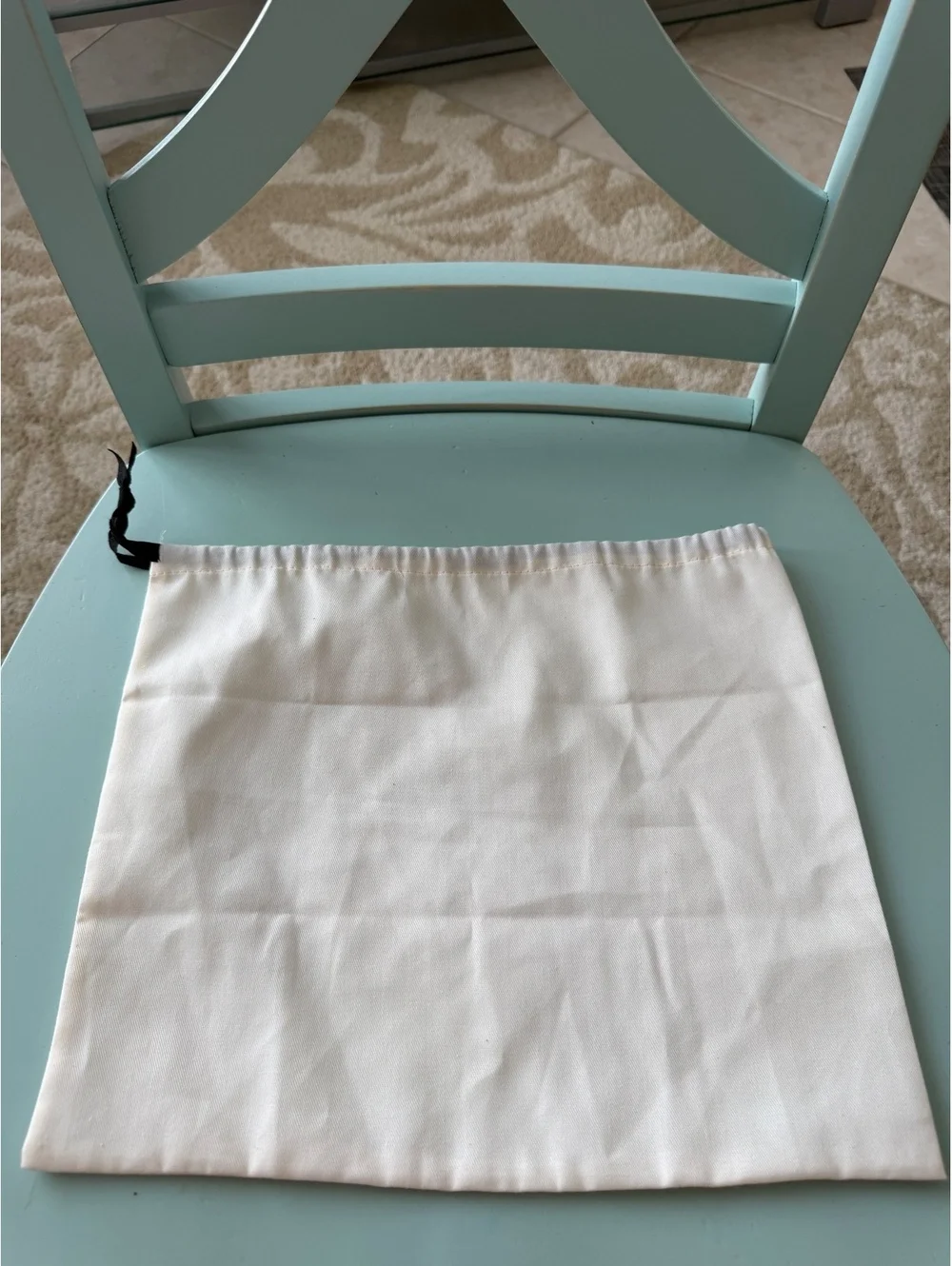 Kate Spade New York White Drawstring Dust Bag
